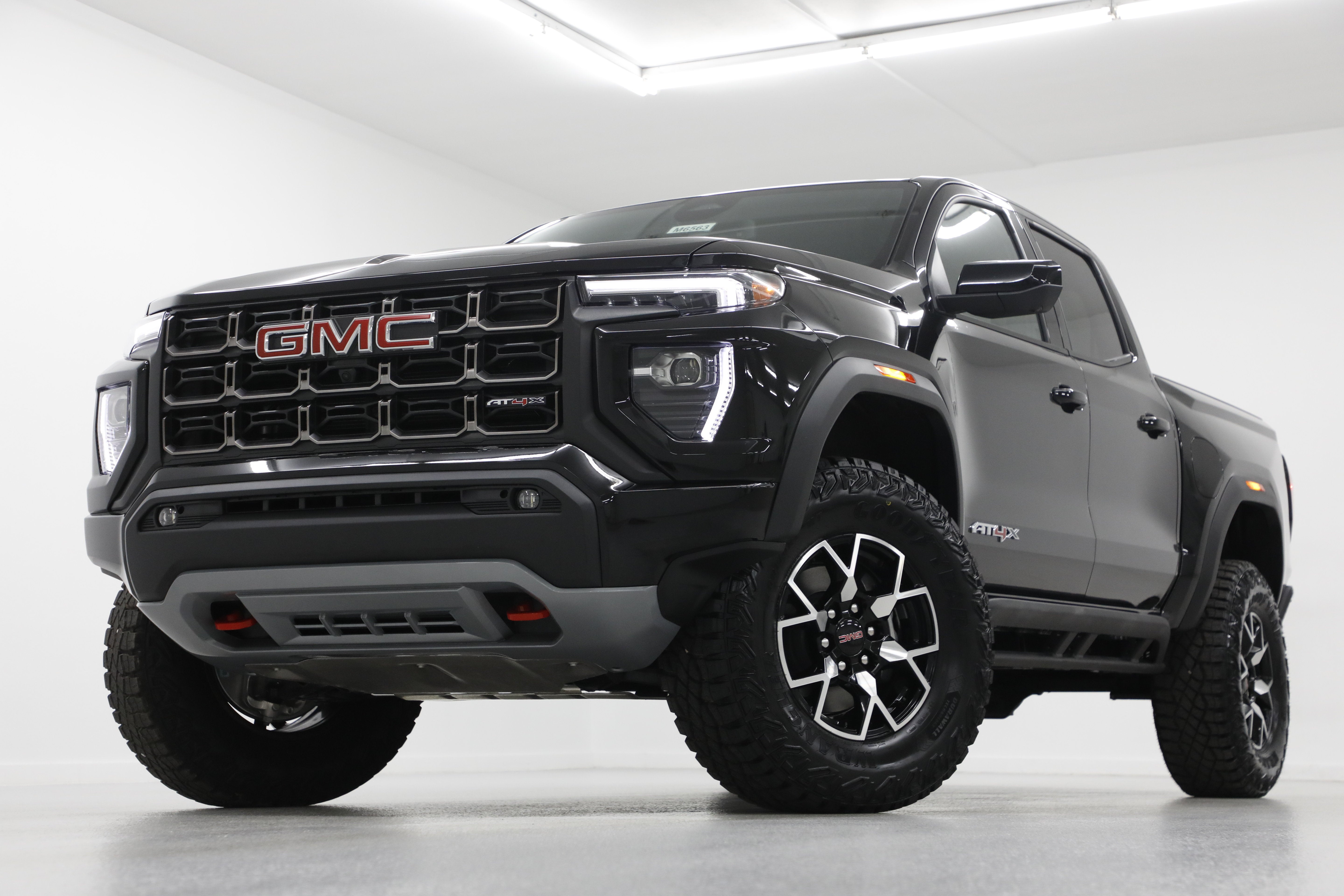 2026 GMC Canyon AT4X in Onyx Black — front three-quarter view