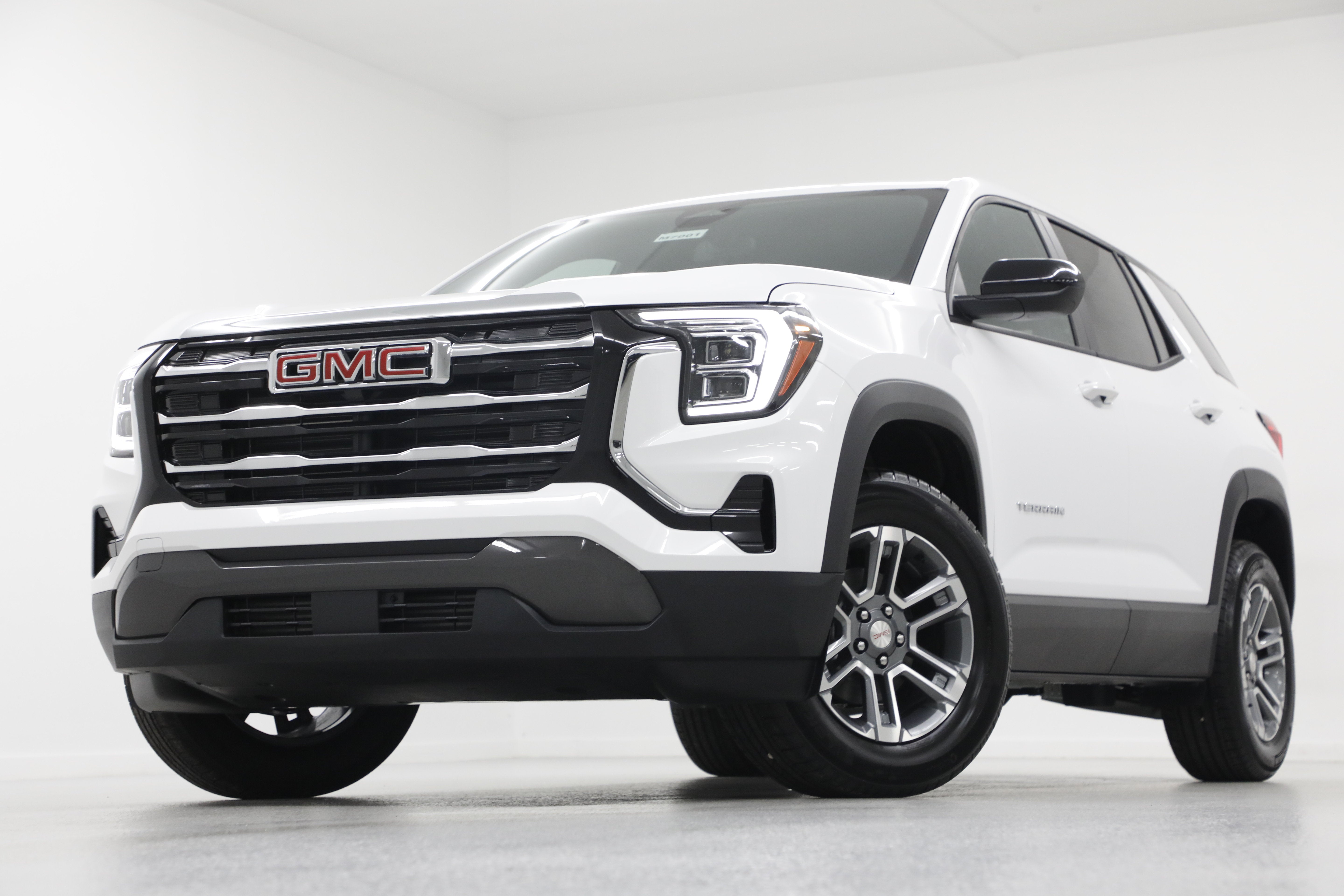 2027 GMC Terrain AWD Elevation in Summit White — front three-quarter view